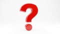 Large red question mark Royalty Free Stock Photo