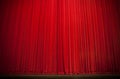 Large Red Stage Curtain Royalty Free Stock Photo