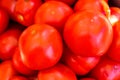 Large red tomatoes closeup. Top view Royalty Free Stock Photo