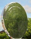 Large reflector and mirrors in the nature Royalty Free Stock Photo