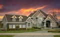 Vancouver Mansion Home Dwelling Grand Residence House Roof Front View Exterior Royalty Free Stock Photo