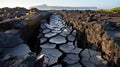 A large rift on the surface of the earth