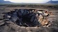 A large rift on the surface of the earth