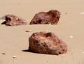 Large Rocks On Beach On Ilha De Barreta Portugal