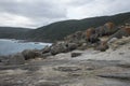 Large rocks in Blowholes sight in Torndirrup National Park near Albany