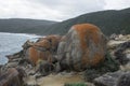 Large rocks in Blowholes sight in Torndirrup National Park near Albany