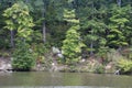 Large rocks on the shore