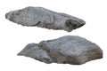 large rocks on a white background Royalty Free Stock Photo