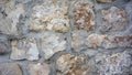 Large rough natural stone wall Royalty Free Stock Photo