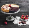 Large round assorted cheesecake