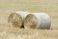 Large round hay bales Royalty Free Stock Photo