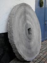 Large round millstone Royalty Free Stock Photo