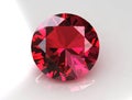 Large round rose sapphire - 3D Royalty Free Stock Photo