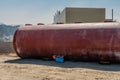 Large round storage tank