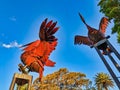 Pelican Metal Sculptures, Rose Bay, Australia