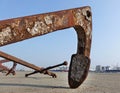 Large Rusty Buoy Anchor