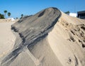 Large Sand and Gravel Pile at Construction Site Royalty Free Stock Photo