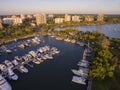 Sarasota, FL Marina and Bayfront Park Royalty Free Stock Photo