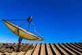 A large satellite dish Royalty Free Stock Photo