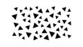 Large Scale Triangular Pattern, Bold Geometric Background, vector design Generative AI Royalty Free Stock Photo