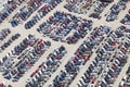 Large Scale Vehicle Wreckers Parking Lot Royalty Free Stock Photo