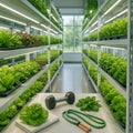 Large Scale Vertical Farming Facility 031125 Royalty Free Stock Photo