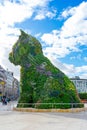 Large sculpture in the shape of a dog made up of live flowers.  Name: Puppy, by artist Jeff Koons Royalty Free Stock Photo