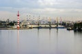 Large sea port city view, industry landscaspe...