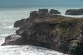 Large sea stack rock at Dyrholaey Iceland, near Vik