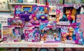 Large selection of My Little Pony Toy made by Hasbro in toy store. Minsk, Belarus, 2023