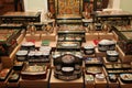 Large selection of souvenir boxes of Russian lacquer miniature.