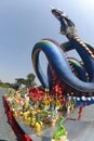 The large Serpent in Thailand. It has become a new landmark tourist attraction in Phetchabuei Province.