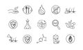 Large set of health and wellness icons