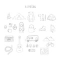 Large set icons Royalty Free Stock Photo