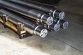 Large shafts after metalworking are in stock