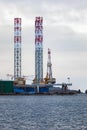 Large shipyard near the coast