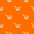 Large shopping trolley pattern seamless Royalty Free Stock Photo