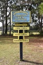 Large sign at the Charleston Tea Plantation