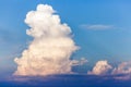 Large single cloud in a blue sky. Royalty Free Stock Photo