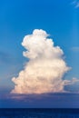 Large single cloud in a blue sky. Royalty Free Stock Photo