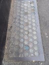 Pavement Light with Hexagonal Prisims and Damaged Sections Bournemouth England