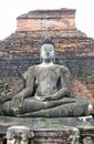 A large sitting Buddha image.