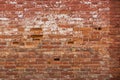 Red brick wall texture, ancient stone surface Royalty Free Stock Photo