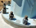 Large Size Nuts and Bolts at the Base of a Pillar