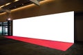 Large Size Straight Exhibition Tension Fabric Display Banner Stand Backdrop for trade show advertising stand with red carpet
