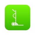 Large size trolley icon green vector Royalty Free Stock Photo