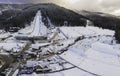 Large ski jump in Zakopane called Huge Krokiew