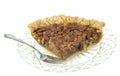 Large Slice of Pecan Pie Royalty Free Stock Photo