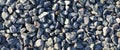 Large and small blue pebbles stone texture Royalty Free Stock Photo