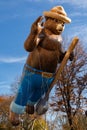 Smokey The Bear Balloon in the Macy`s Thanksgiving Day Parade in New York City Royalty Free Stock Photo